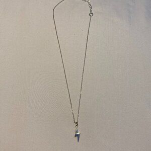 Silver Lightning Bolt Necklace
